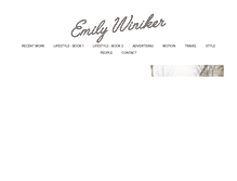 Tablet Screenshot of emilywiniker.com